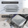 image:imageReli Aluminum Pans with Lids 9x13 20 Pack Disposable Tin Foil Trays  Oven Safe for Cooking Baking Roasting Events Meal Prep  Freezer Safe amp Dishwasher Safe