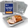 image:imageReli Aluminum Pans with Lids 9x13 20 Pack Disposable Tin Foil Trays  Oven Safe for Cooking Baking Roasting Events Meal Prep  Freezer Safe amp Dishwasher Safe