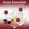 image:imageReli 12oz Disposable Wine Glasses GoldRim 20 Pack Stemless  Crystal Clear  Reusable amp Recyclable BPAFree FoodGrade Plastic  Shatterproof Party Cups for Juices Cocktails Whiskey