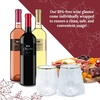 image:imageReli 12oz Disposable Wine Glasses GoldRim 20 Pack Stemless  Crystal Clear  Reusable amp Recyclable BPAFree FoodGrade Plastic  Shatterproof Party Cups for Juices Cocktails Whiskey