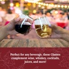 image:imageReli 12oz Disposable Wine Glasses GoldRim 20 Pack Stemless  Crystal Clear  Reusable amp Recyclable BPAFree FoodGrade Plastic  Shatterproof Party Cups for Juices Cocktails Whiskey