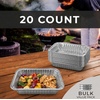 image:imageReli Aluminum Foil Pans 8x6 20 Pack Grill Drip Pans Disposable  Fits Weber amp Most GasCharcoal Grills  Grease Liner Trays for Easy Cleanup  Oven amp Freezer Safe