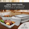 image:imageReli Aluminum Foil Pans with Lids 8x6 30 Pack Meal Prep Food Containers  Disposable Oven amp Freezer Safe for Takeout  To Go Food Storage amp Prep