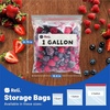 image:imageReli Gallon Food Storage Bags 150pk  Resealable Storage Gallon Size  Resealable Bags For Food Toys Supplies  LeakProof Double Zipper MicrowaveSafe WriteOn Label BPA Free