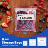 image:imageReli 2 Gallon Food Storage Bags 150pk  Resealable Storage 2 Gal Size  Resealable Bags For Food Toys Supplies  LeakProof Double Zipper MicrowaveSafe WriteOn Label BPA Free