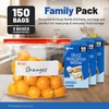 image:imageReli 2 Gallon Food Storage Bags 150pk  Resealable Storage 2 Gal Size  Resealable Bags For Food Toys Supplies  LeakProof Double Zipper MicrowaveSafe WriteOn Label BPA Free