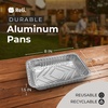 image:imageReli Aluminum Foil Pans 8x6 40 Pack Grill Drip Pans Disposable  Fits Weber amp Most GasCharcoal Grills  Grease Liner Trays for Easy Cleanup  Oven amp Freezer Safe