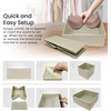 image:imageReli Drawer Organizers Clothes 14 Pack  Foldable Dresser Drawer Organizer  Beige Dresser Drawer Organizers  Fabric Drawer Dividers Foldable Closet Storage Bins Socks Underwear Ties Bras Nursery