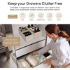 image:imageReli Drawer Organizers Clothes 14 Pack  Foldable Dresser Drawer Organizer  Beige Dresser Drawer Organizers  Fabric Drawer Dividers Foldable Closet Storage Bins Socks Underwear Ties Bras Nursery