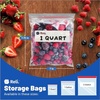 image:imageReli Quart Food Storage Bags 550pk  Resealable Storage Quart Size  Resealable Bags For Food Toys Supplies  LeakProof Double Zipper MicrowaveSafe WriteOn Label BPA Free