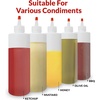 image:imageReli Plastic Squeeze Bottles 16 oz  10 Pack  Clear with Red Tip Cap  Condiment Squeeze Bottles for Sauces  16 Ounce Hot Sauce Ketchup  Condiments Olive Oil  BPA Free