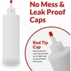image:imageReli Plastic Squeeze Bottles 16 oz  10 Pack  Clear with Red Tip Cap  Condiment Squeeze Bottles for Sauces  16 Ounce Hot Sauce Ketchup  Condiments Olive Oil  BPA Free